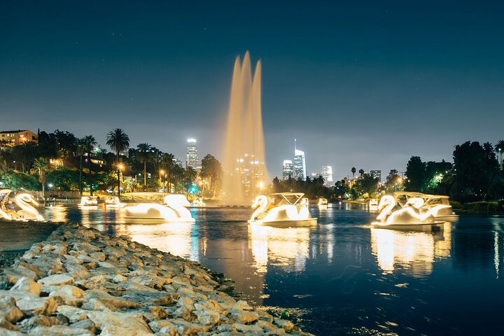 Swan Boat Night Ride at Echo Park Lake - Photo 1 of 7